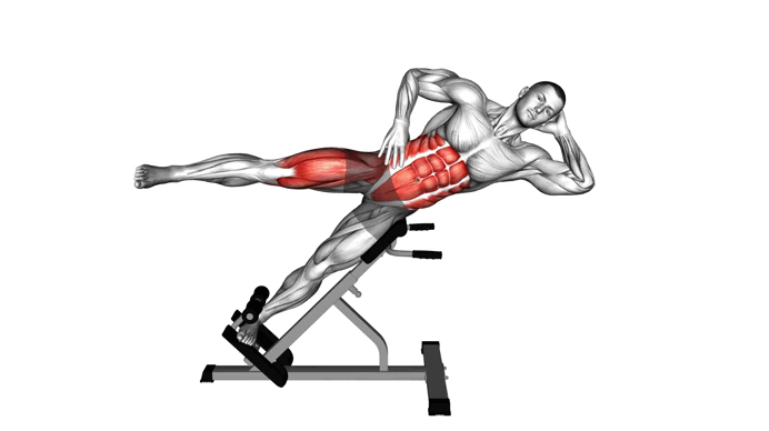 45 Degree Bycicle Twisting Crunch